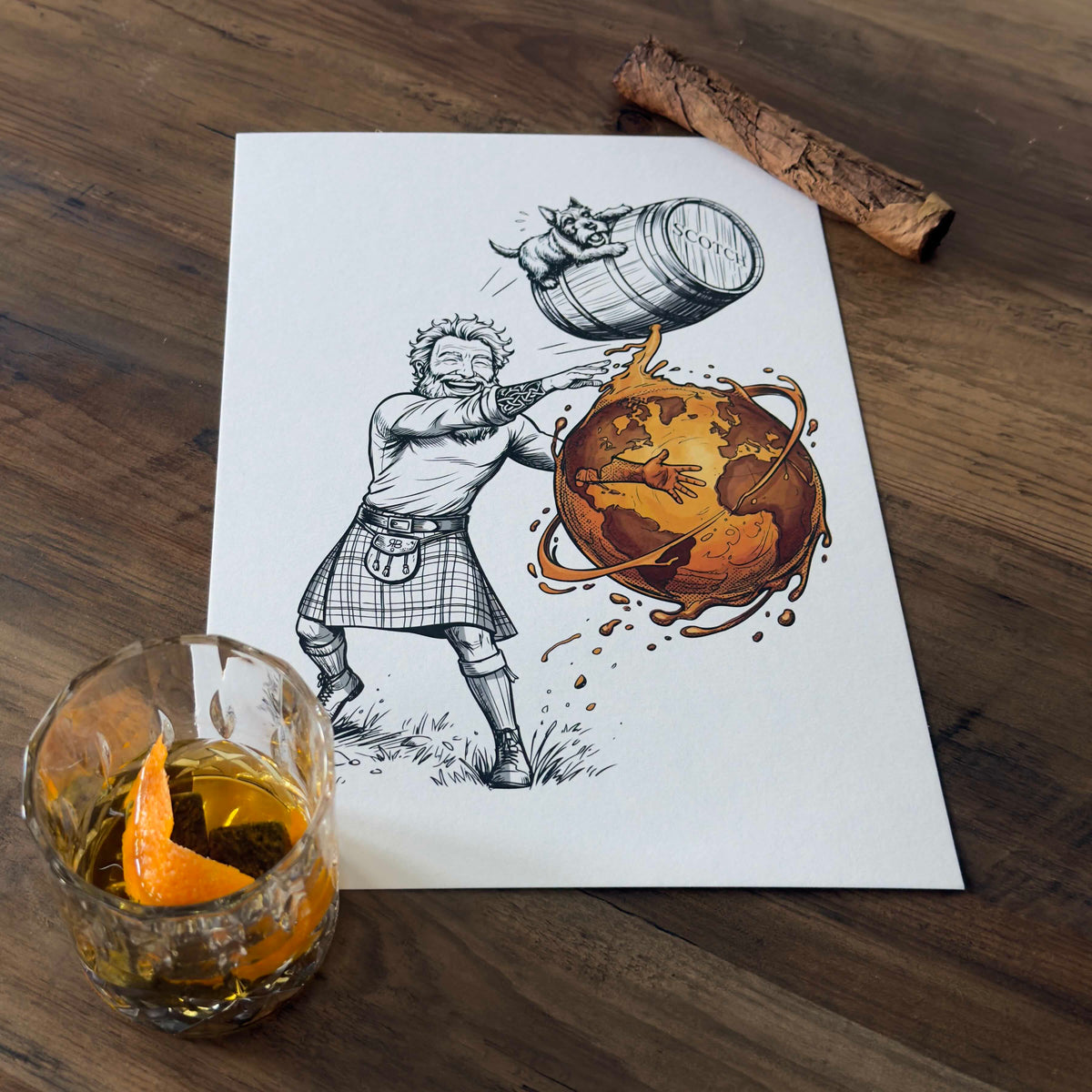 Highland Games - Scotch Put Art (Print Only)