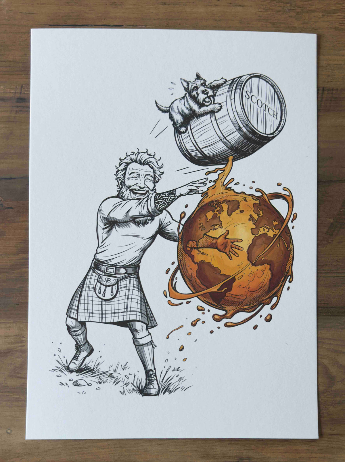 Highland Games - Scotch Put Art (Print Only)