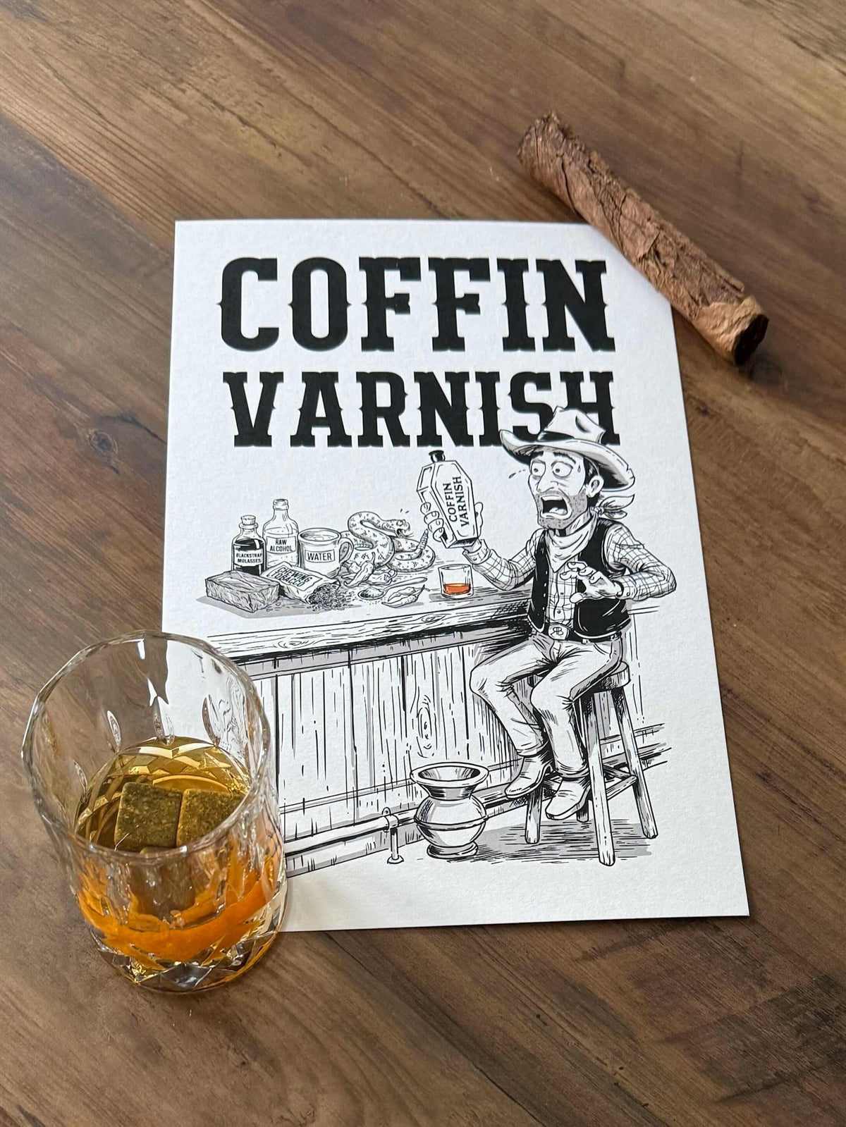 Wild West - Coffin Varnish Art (Print Only)